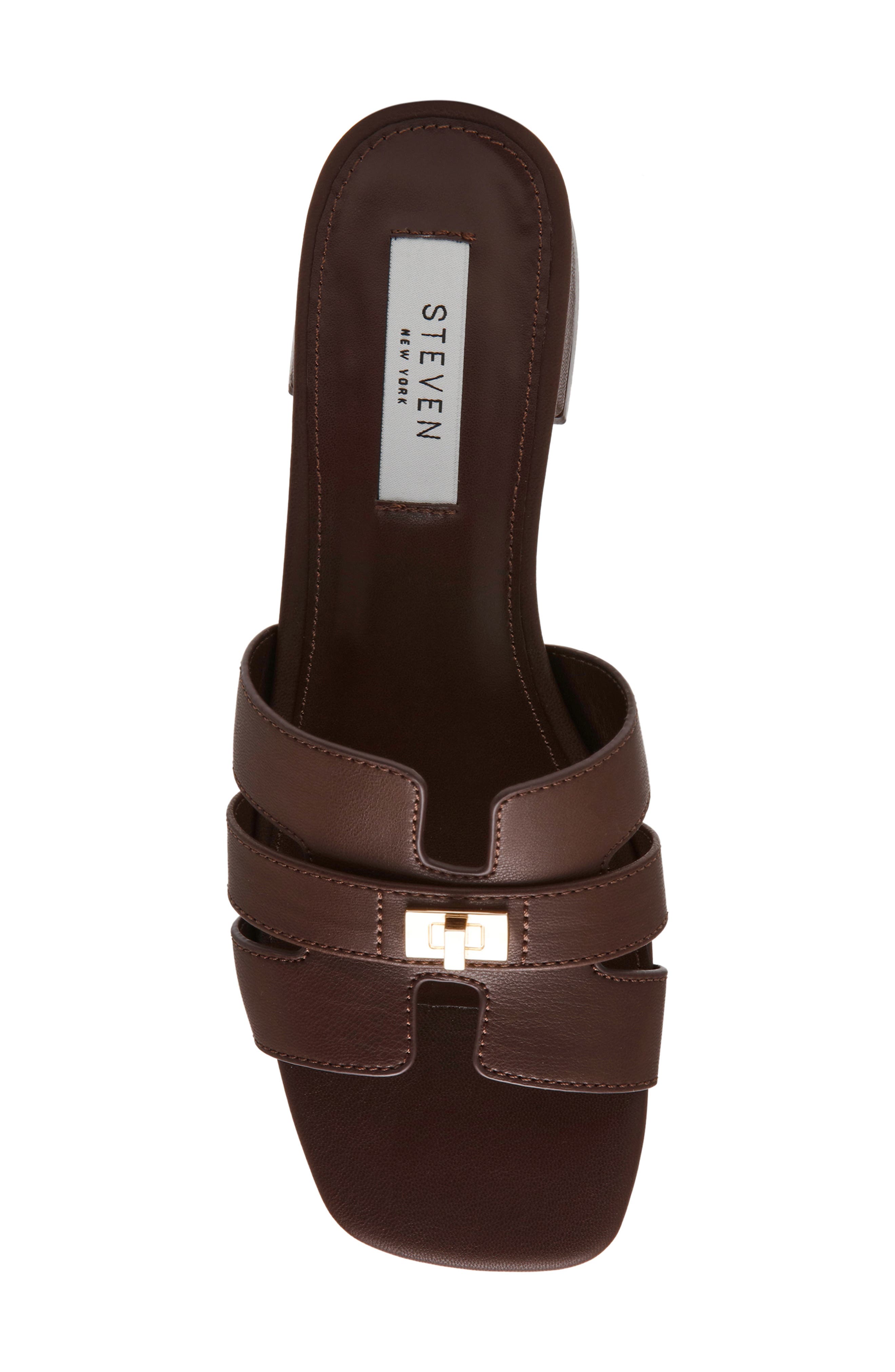 Laurin Slide Sandal, Alternate, color, BROWN