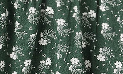 Rylee + Cru Cora Ditsy Floral Print Linen Blend Bubble Romper In Green