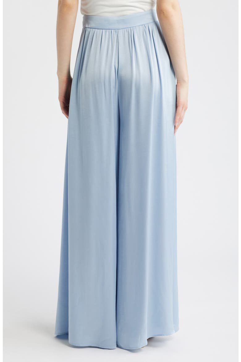 High Waist Satin Wide Leg Pants, Alternate, color, SKY BLUE