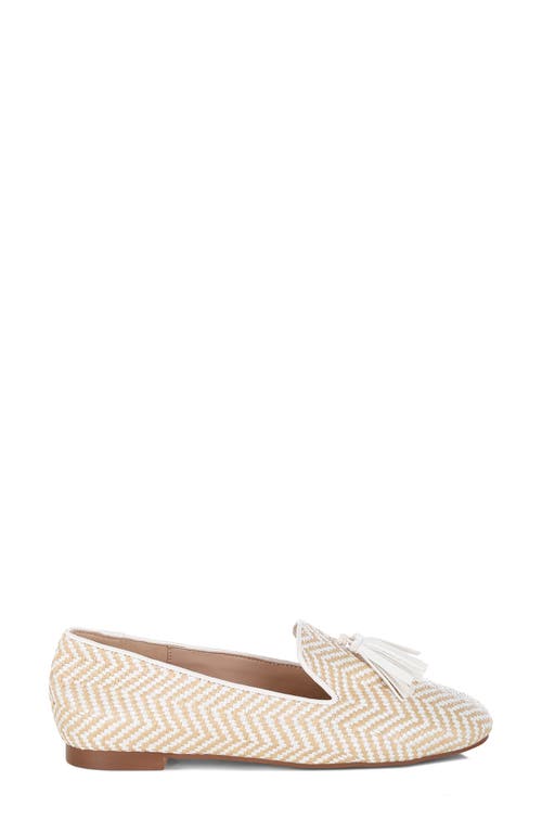 Rag & Co Dara Tassel Driving Loafer In Beige