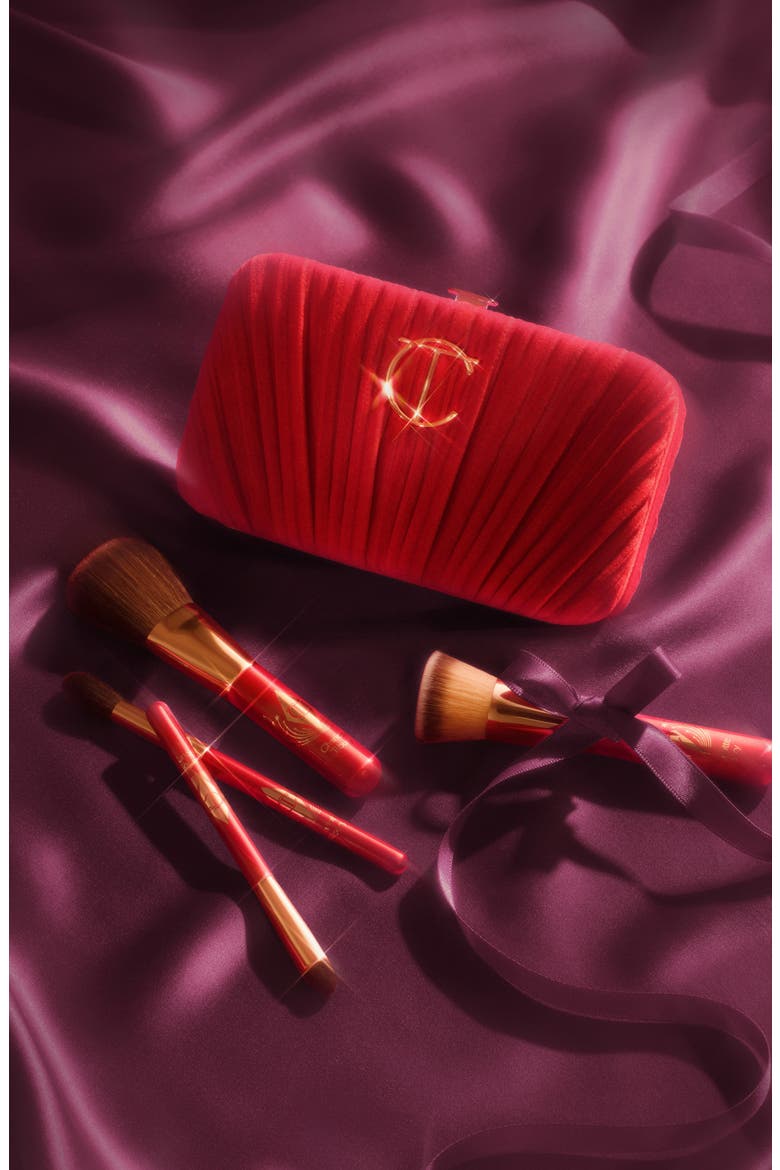Hollywood 4-Piece Mini Brush Set, Alternate, color, RED