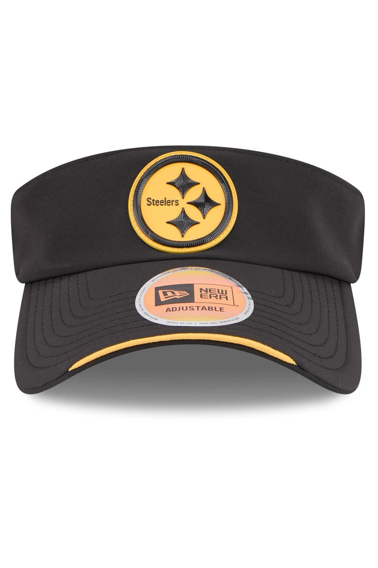 Men's New Era Black Pittsburgh Steelers 2026 Sideline Adjustable Visor, Alternate, color, Black