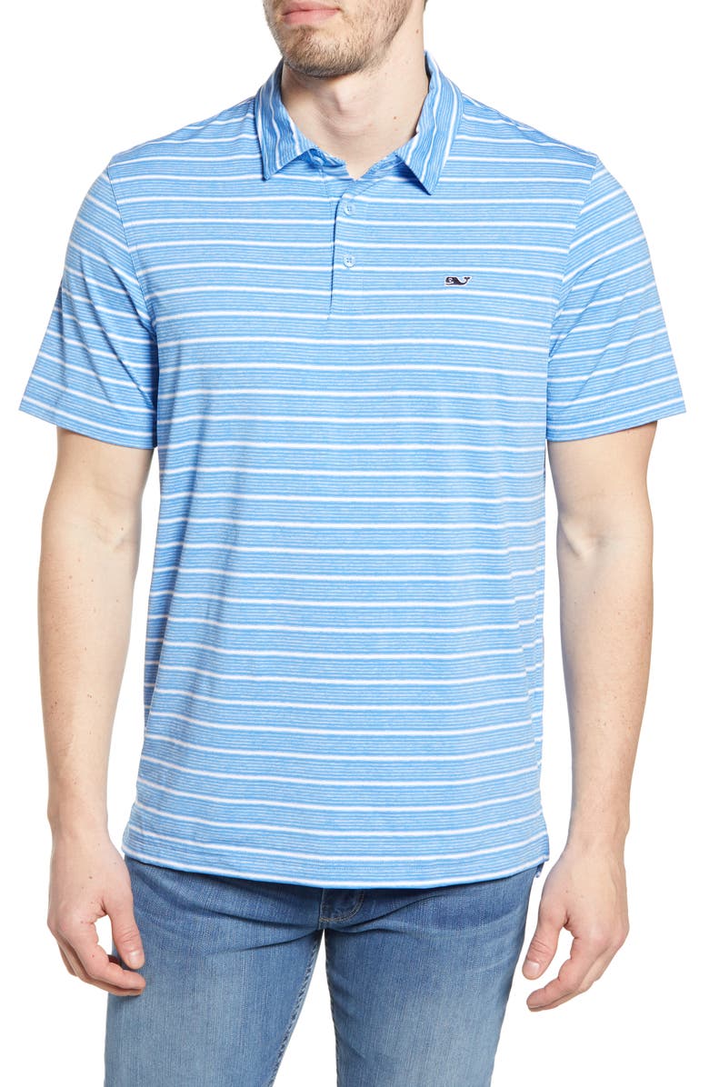 vineyard vines Lakeworth Stripe Sankaty Performance Polo, Main, color, 