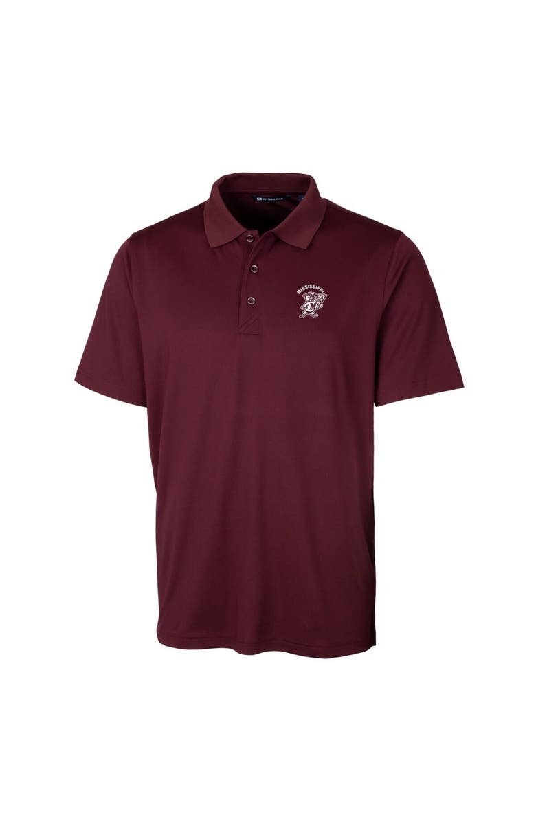 Cutter & Buck Men's Cutter & Buck Burgundy Mississippi State Bulldogs Forge Stretch Polo, Alternate, color, 