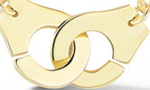 Sphera Milano 14k Over Silver Handcuff Choker Necklace In Gold