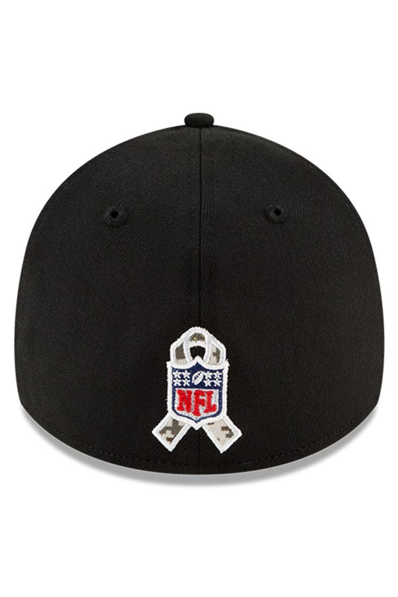 Men's New Era Black/Camo Arizona Cardinals 2021 Salute To Service 39THIRTY Flex Hat, Alternate, color, Black