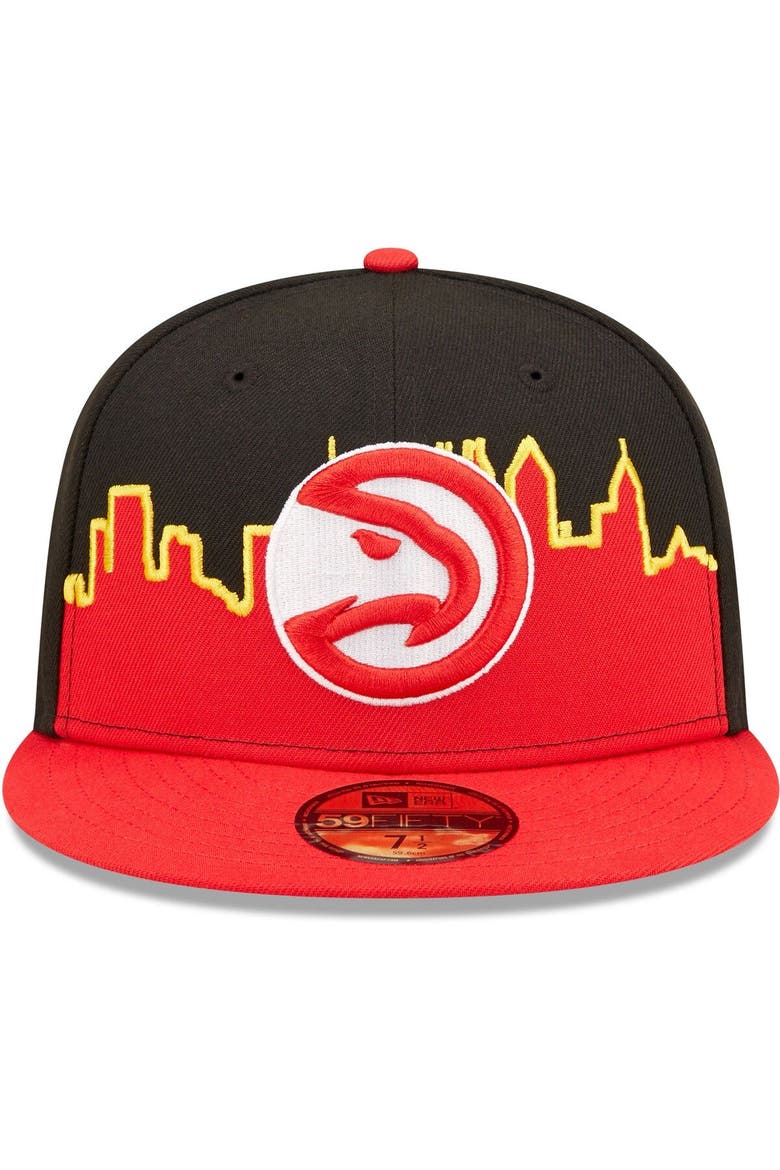 Men's New Era Red/Black Atlanta Hawks 2022 Tip-Off 59FIFTY Fitted Hat, Alternate, color, Red
