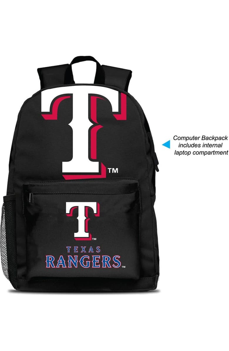 MOJO Texas Rangers MOJO Large Logo Fan Backpack, Main, color, Black