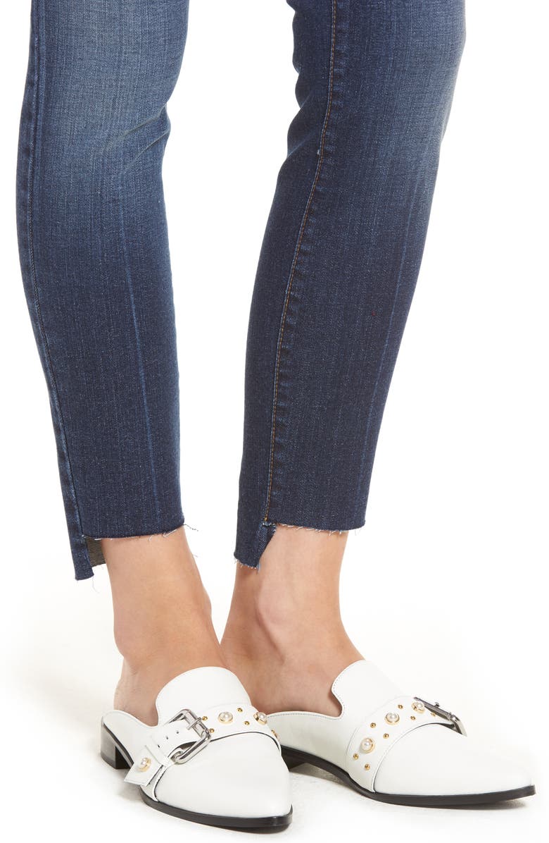 BP. Ripped Step Hem Skinny Jeans, Alternate, color, 