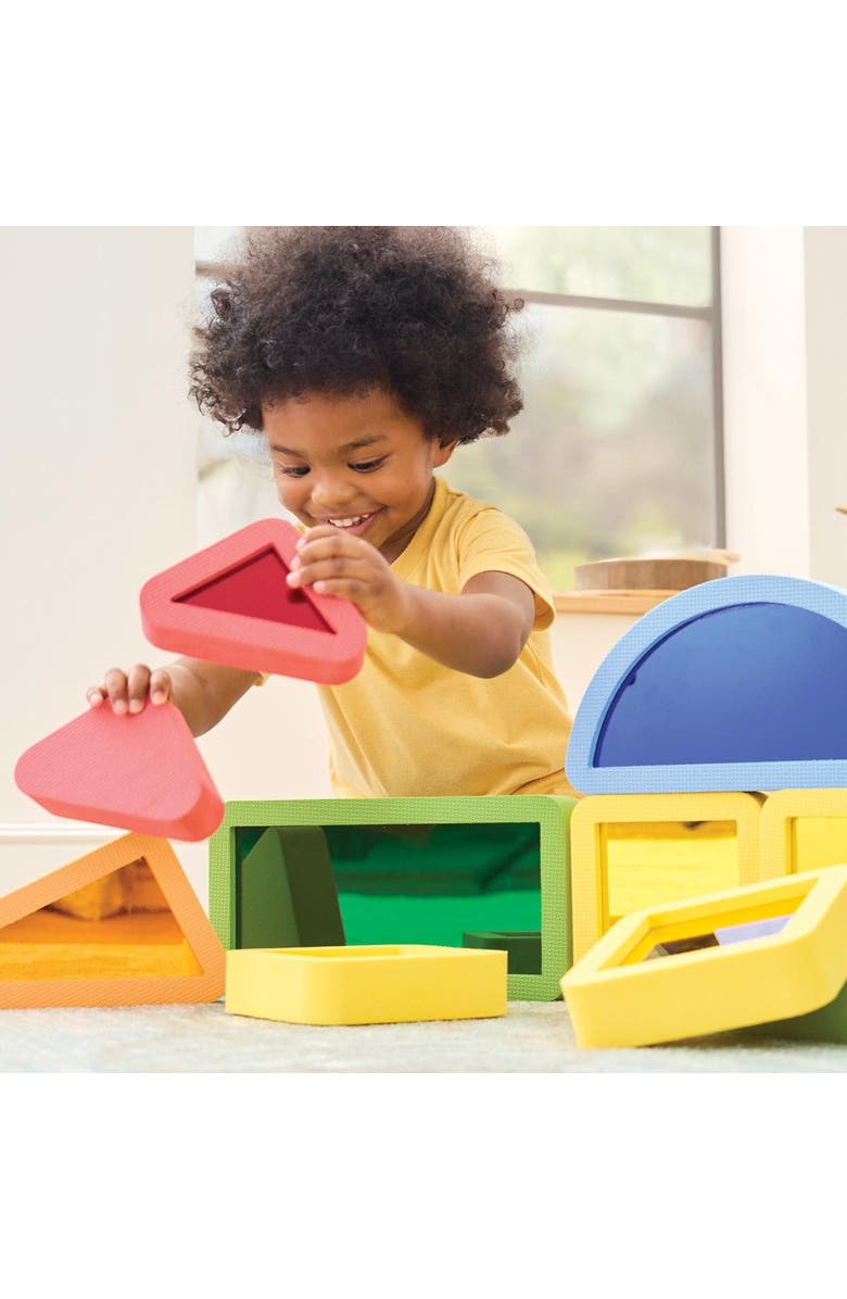 Kaplan Early Learning Company Mirror Foam Blocks - 12 Pieces, Alternate, color, Multicolored