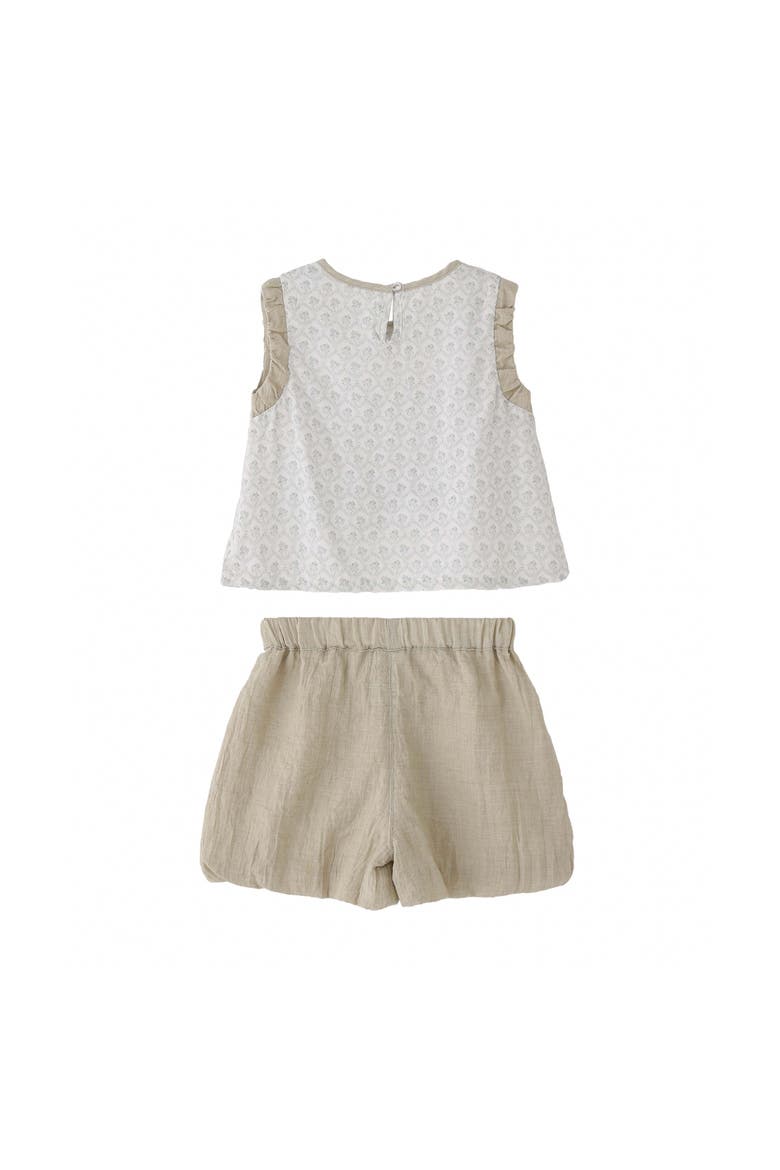 Ruffle Set, Alternate, color, Beige