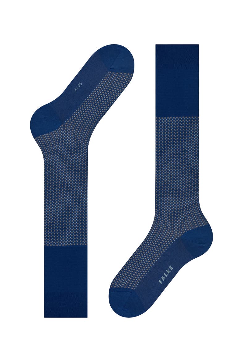 Uptown Tie Knee High Socks, Alternate, color, Royal Blue