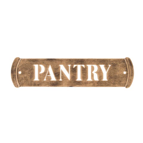 Gabby Pantry Brass Wall Sign