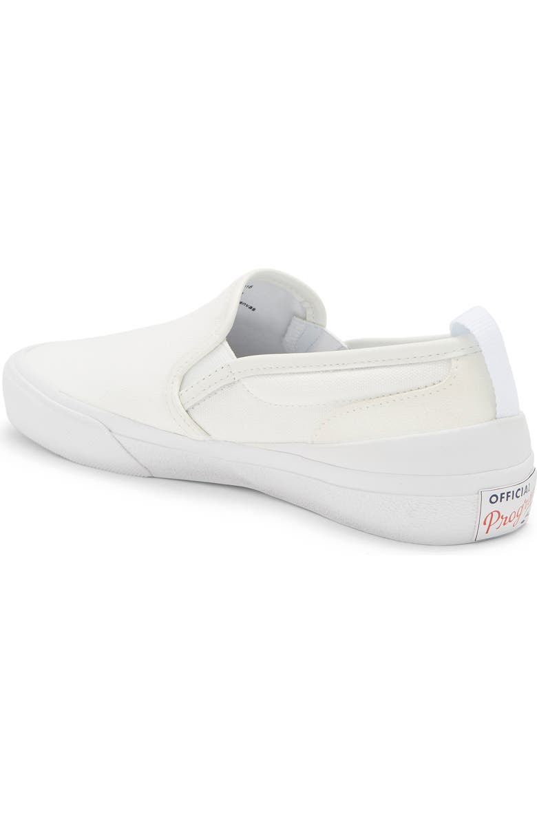 OFFICIAL PROGRAM Canvas Slip-On Sneaker, Alternate, color, Off White/ White