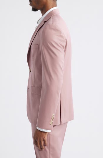 Slim Fit Sharkskin Blazer