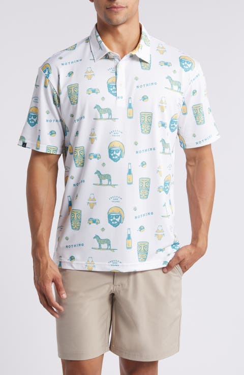 Jerry Icon Print Golf Polo