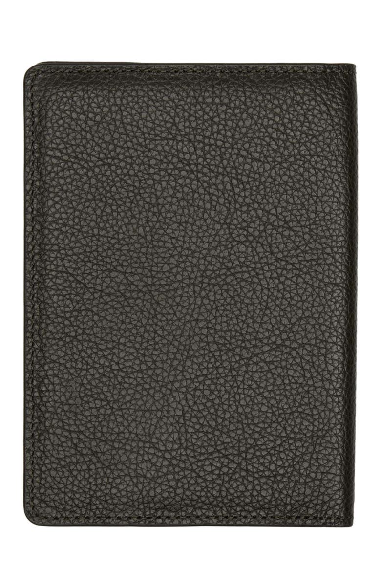 Pearson Pebble-Grained Leather Passport Cover, Alternate, color, Black