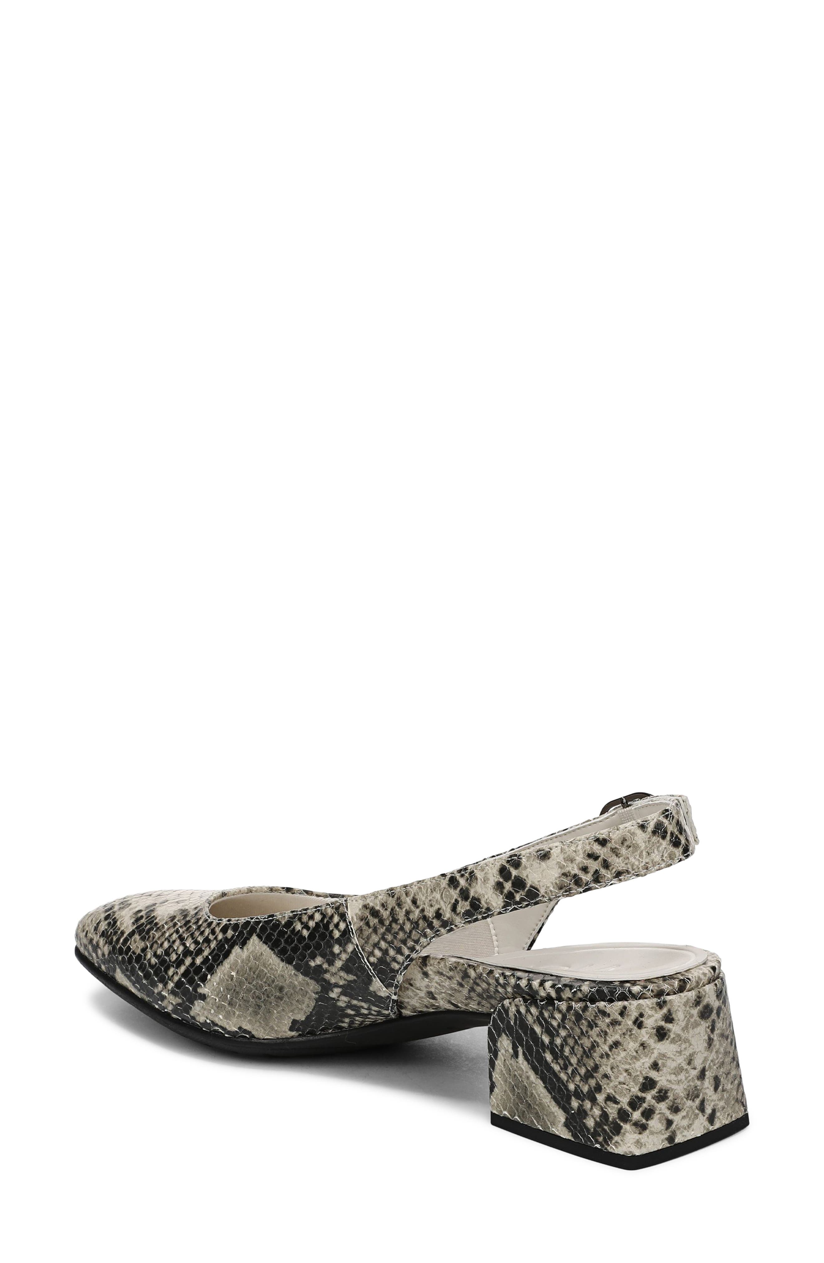 Reyes Block Heel Slingback Pump, Alternate, color, CREAM SNAKE