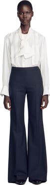 SANDRO Wool suit trousers