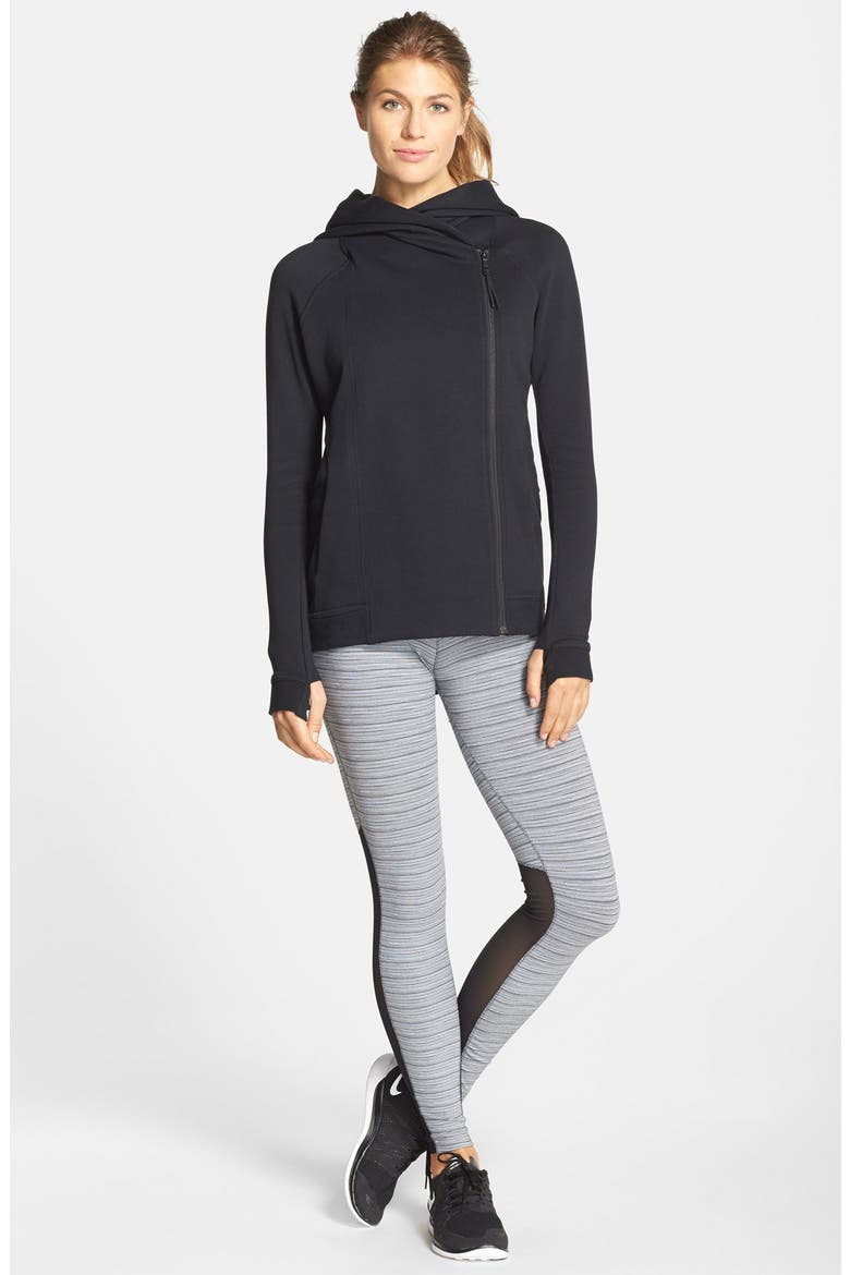 Tech Fleece Cape Jacket, Alternate, color, BLACK