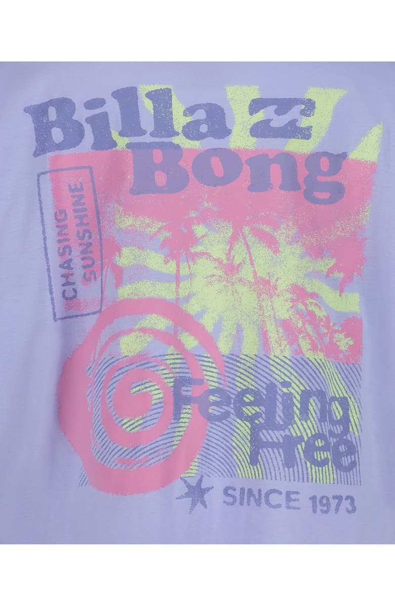 Billabong Kids' Sound Oversize Cotton Graphic T-Shirt, Alternate, color, Baby Lavender