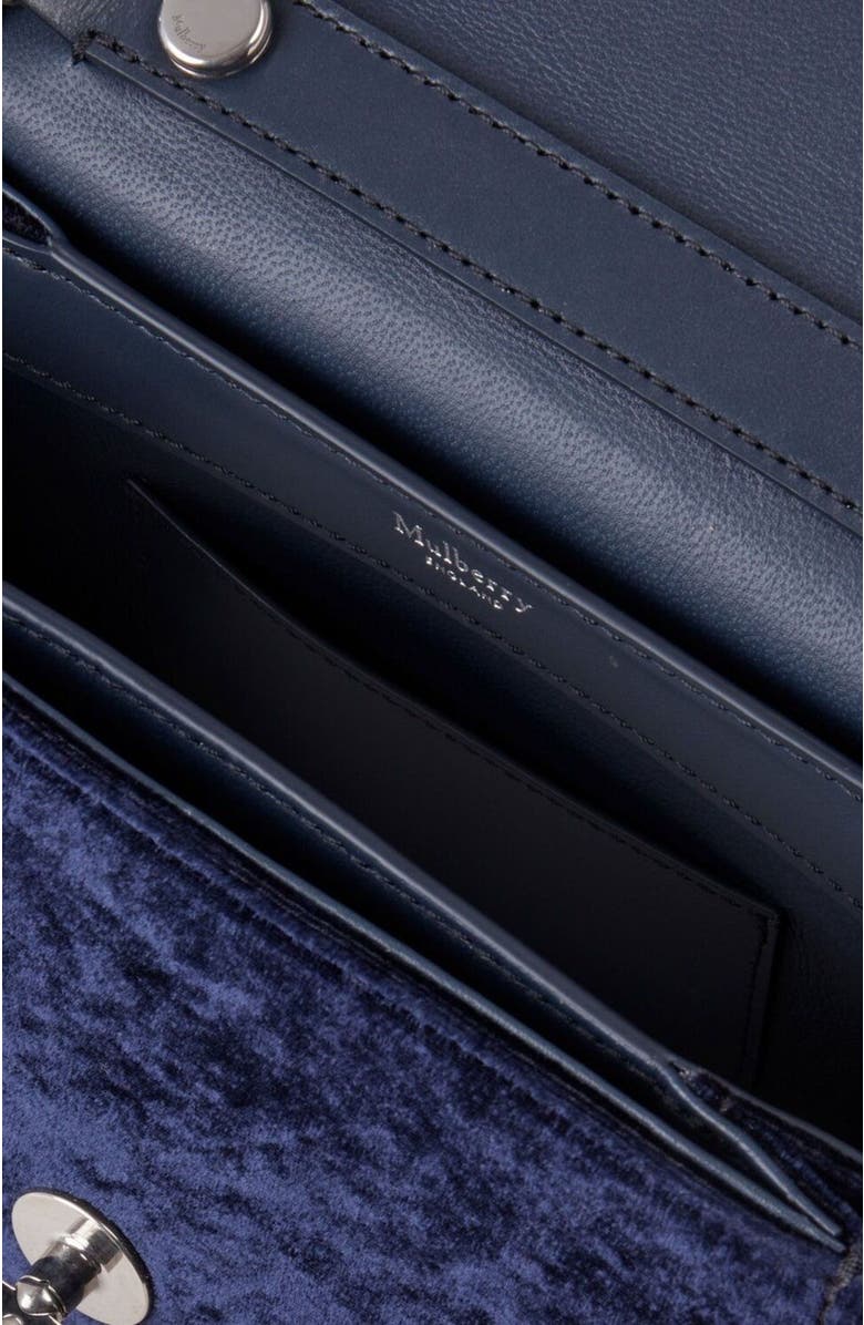 Mulberry Small Lana Velvet Top Handle, Alternate, color,