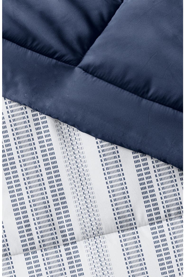 Premium Down Alternative Reversible Comforter Set, Alternate, color, NAVY