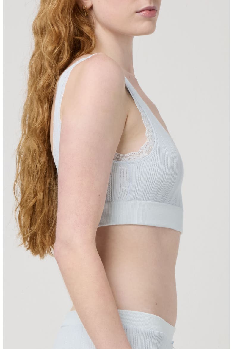 Ruched Longline Bralette, Alternate, color, DELICATE BLUE
