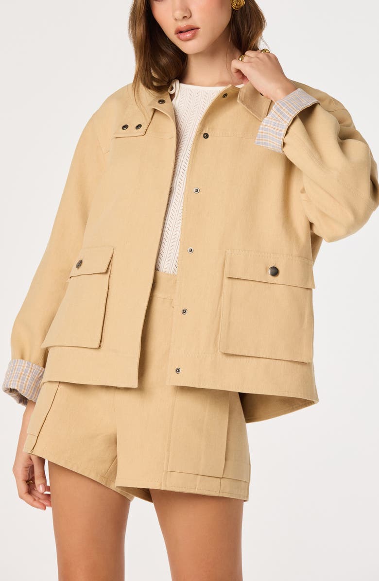 ASTR the Label Beron Jacket, Alternate, color, Tan
