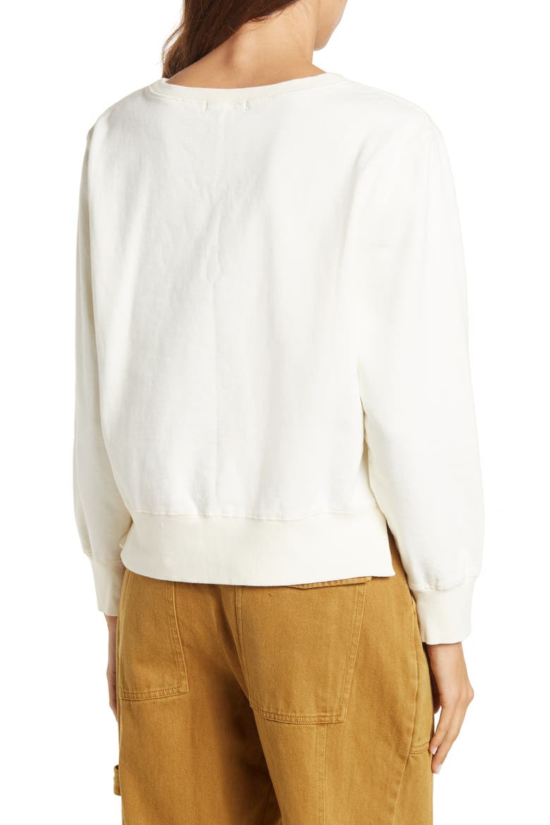 Lakeside Boatneck Sweatshirt, Alternate, color, OFF WHITE