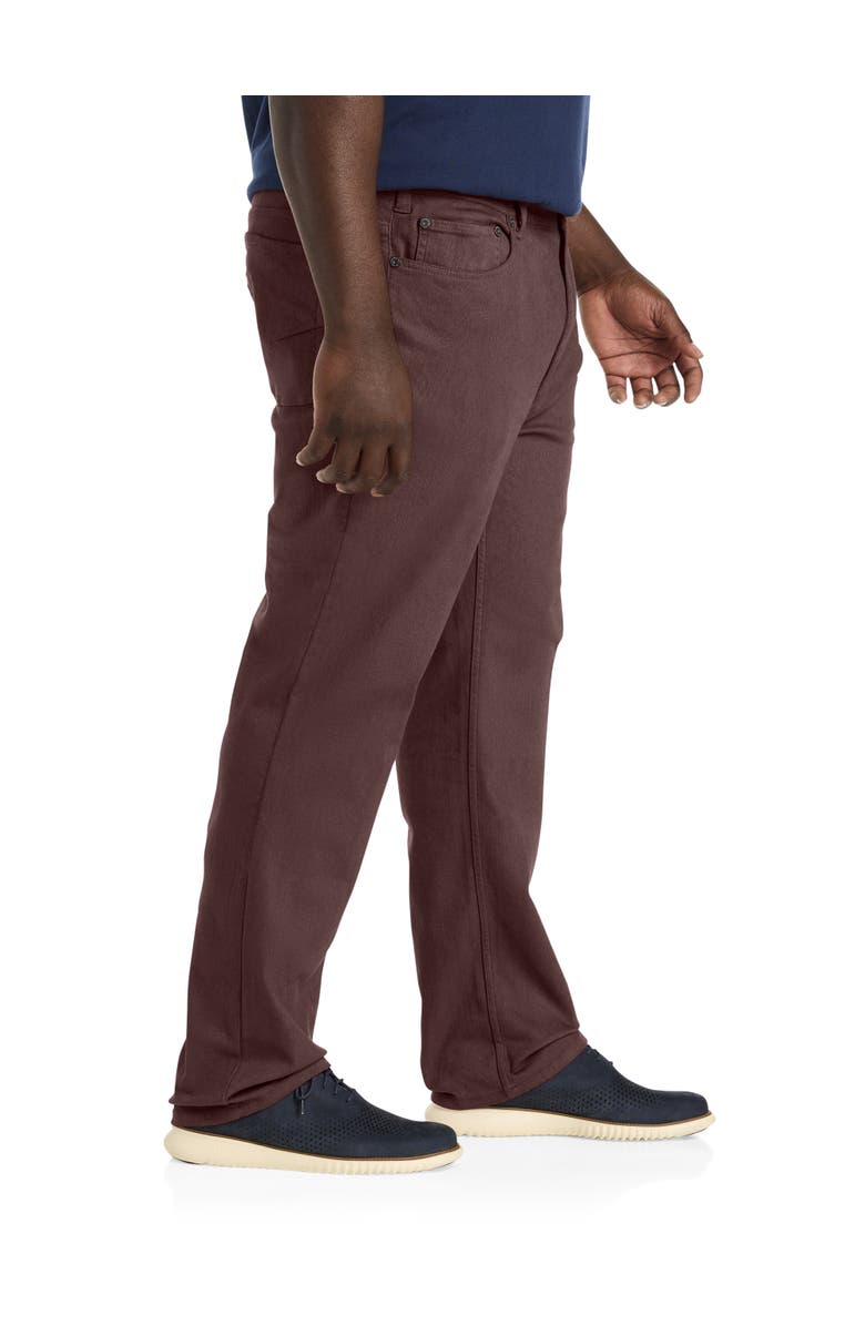 True Nation by DXL Athletic-Fit 5-Pocket Everyday Stretch Twill Pants, Alternate, color, Bitter Chocolate