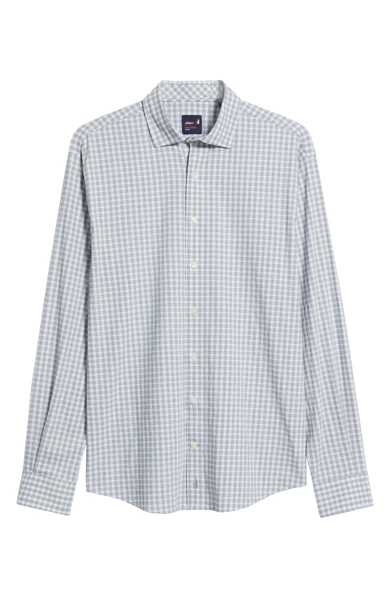 johnnie-O Westwood Plaid Button-Up Shirt, Alternate, color, Light Gray