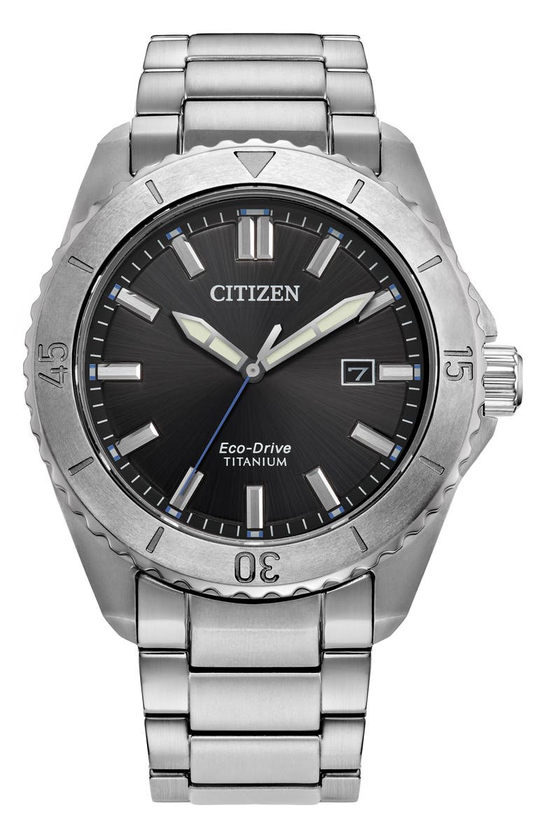 Citizen Sport Casual Brycen Bracelet Watch, 41mm, Main, color, Silver-Tone Black
