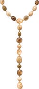 Ettika Serene Stone Lariat Necklace