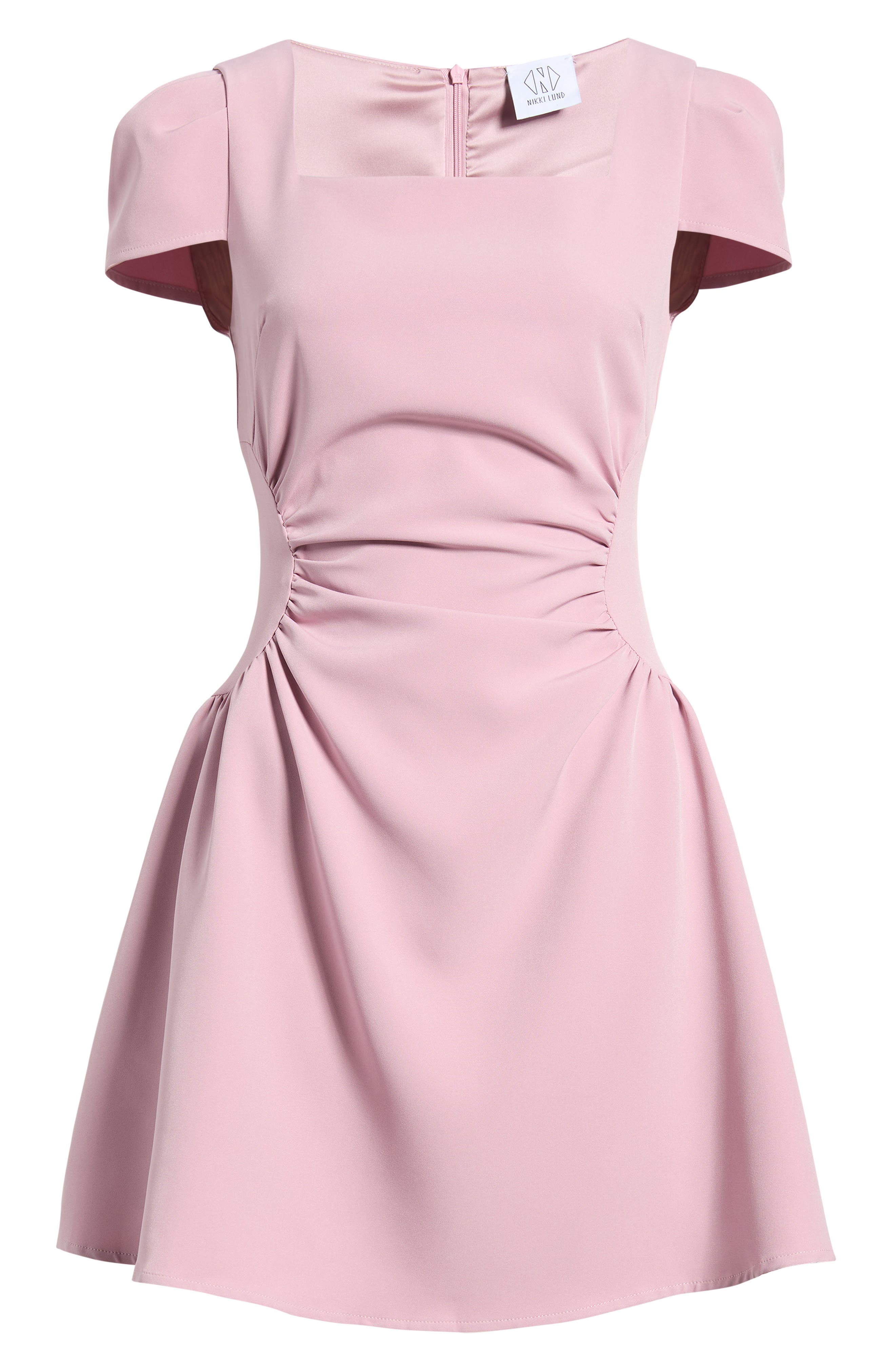 Tilly Ruched Puff Sleeve Flare Dress - image 2