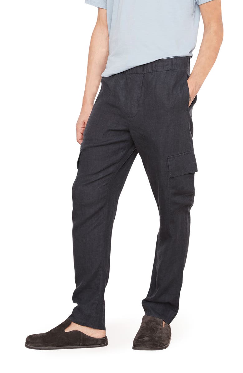 Vince Hemp Cargo Pants, Alternate, color, Washed Black