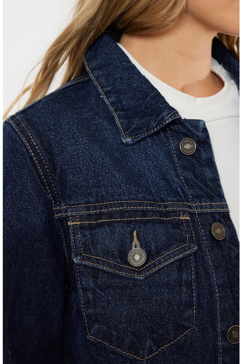 Westlyn Cropped Jacket, Alternate, color, Dark Blue Denim