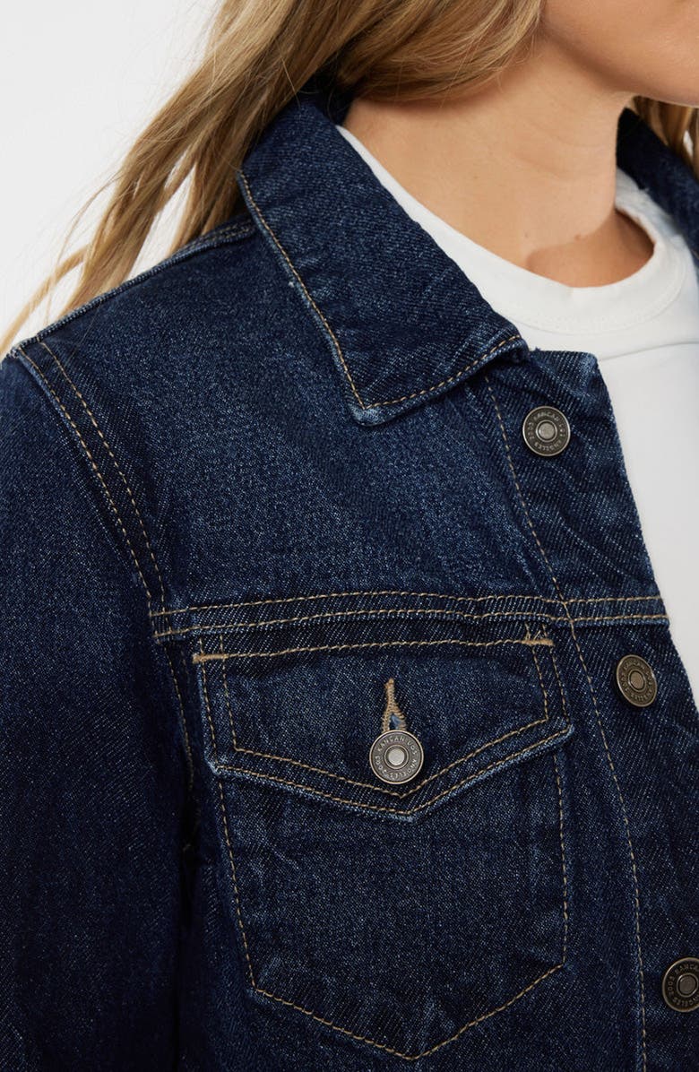KanCan Westlyn Cropped Jacket, Alternate, color, Dark Blue Denim