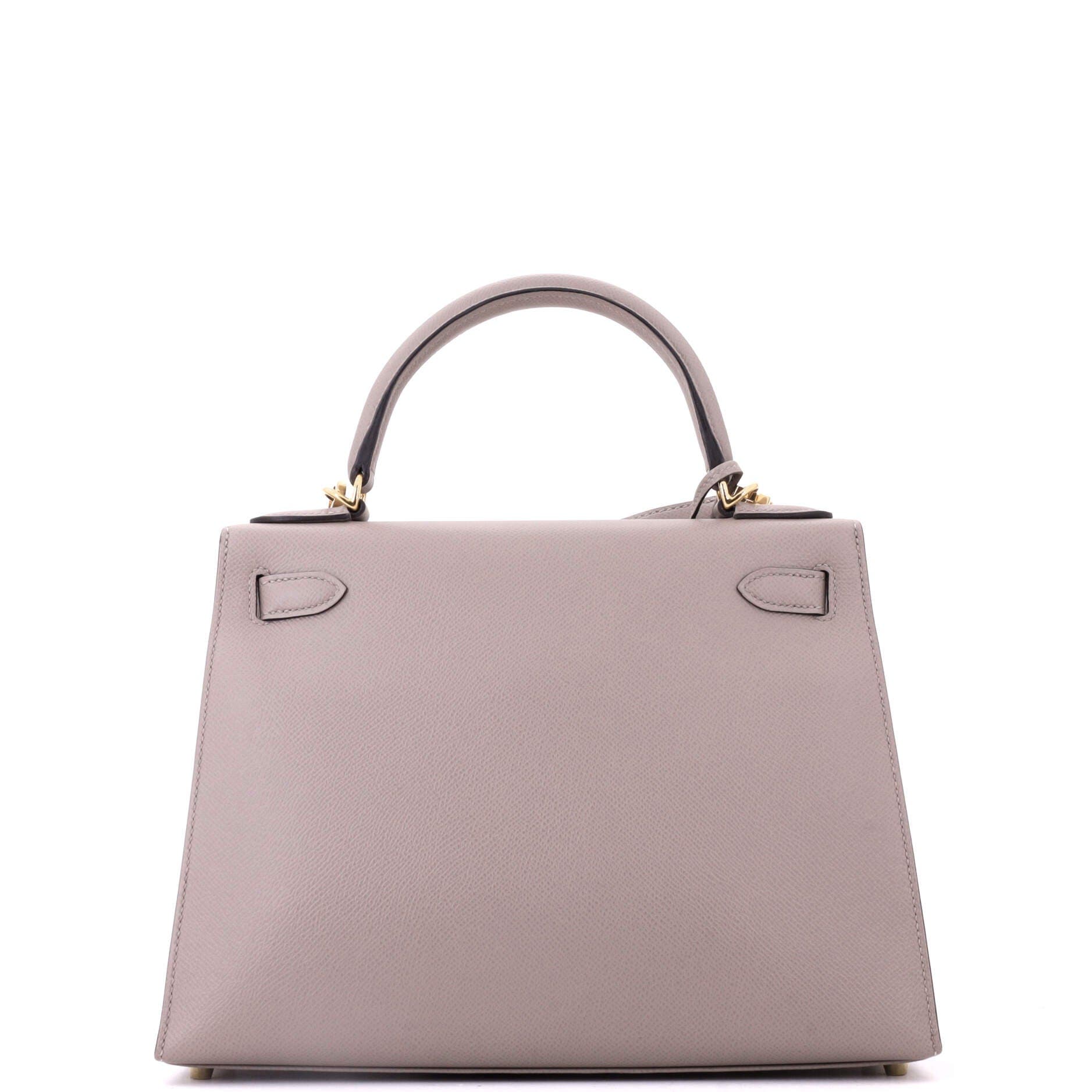 Kelly Handbag Grey Epsom with Gold Hardware 28, Alternate, color, Grey