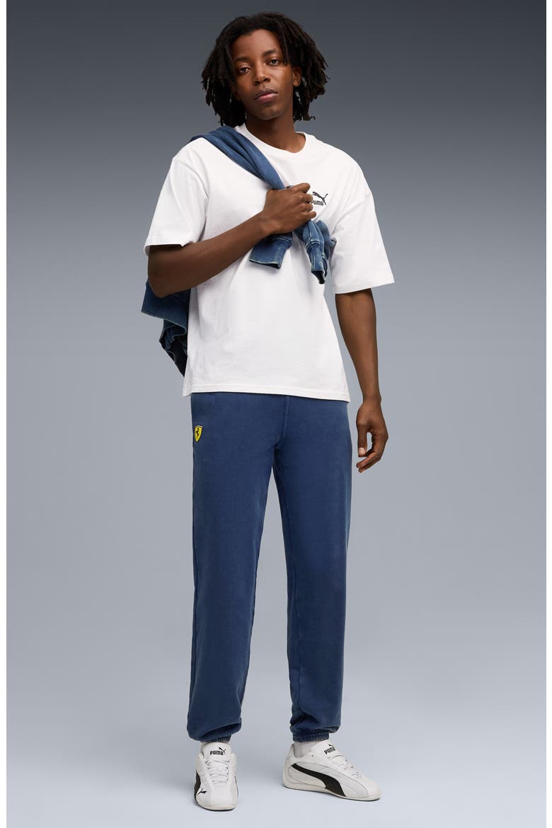 Scuderia Ferrari Sportswear Logo Cotton Sweatpants, Alternate, color, PERSIAN BLUE