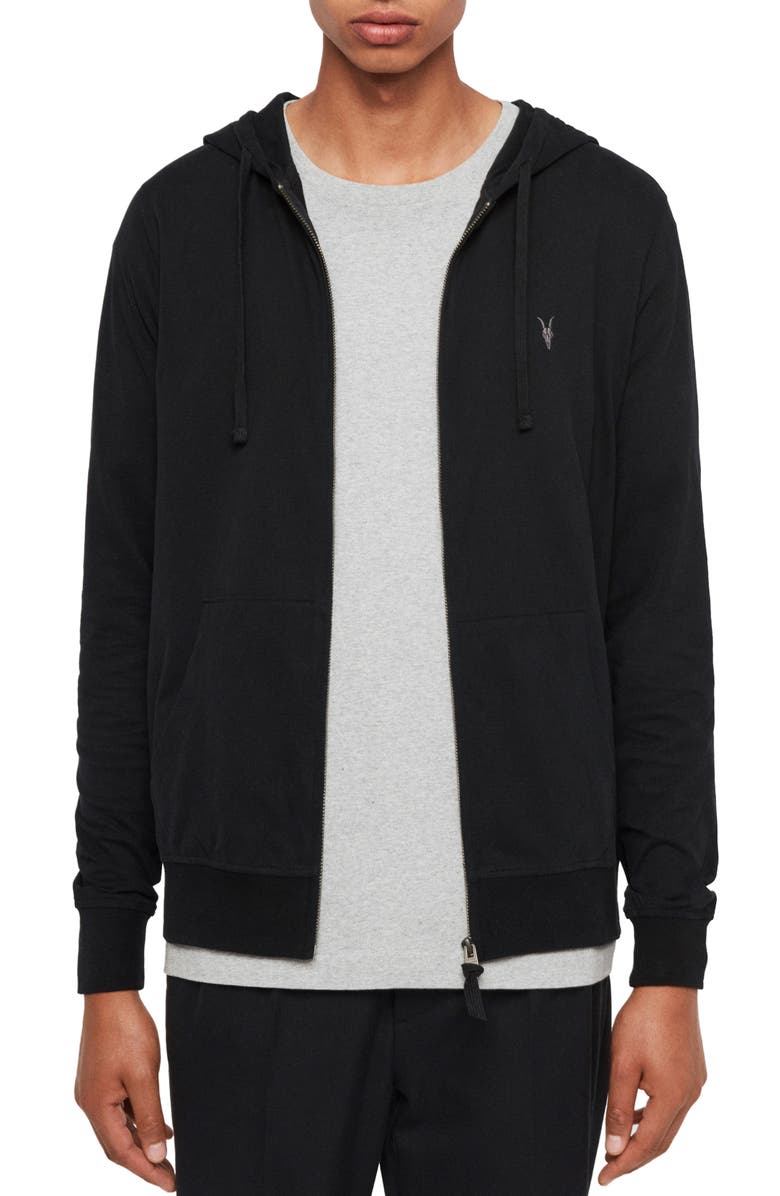 AllSaints Brace Zip Hoodie, Main, color, 