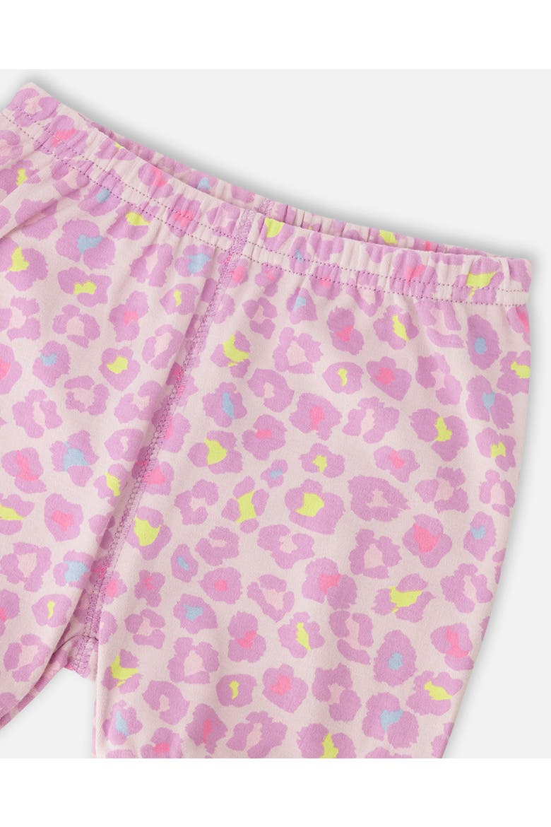 Organic Cotton Animal Two-Piece Pyjama Set, Alternate, color, Purple Animal Print