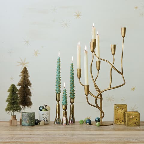 Hand-Forged Iron Candelabra