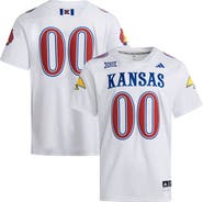 adidas Men's adidas #00 White Kansas Jayhawks Premier Strategy Jersey