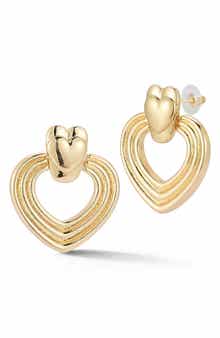 Heart Drop Earrings