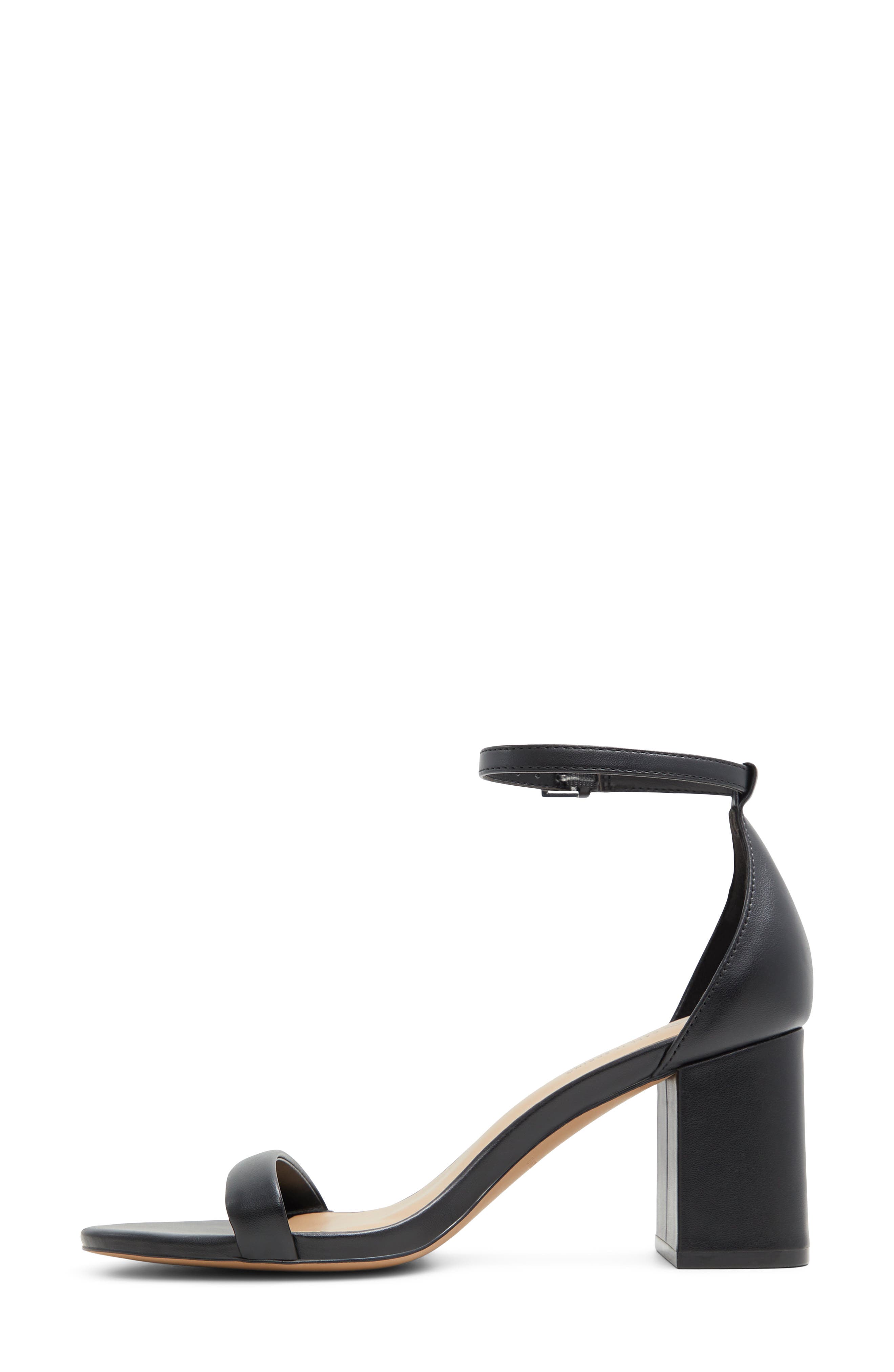 Elianaa Faux Leather Sandal, Alternate, color, BLACK