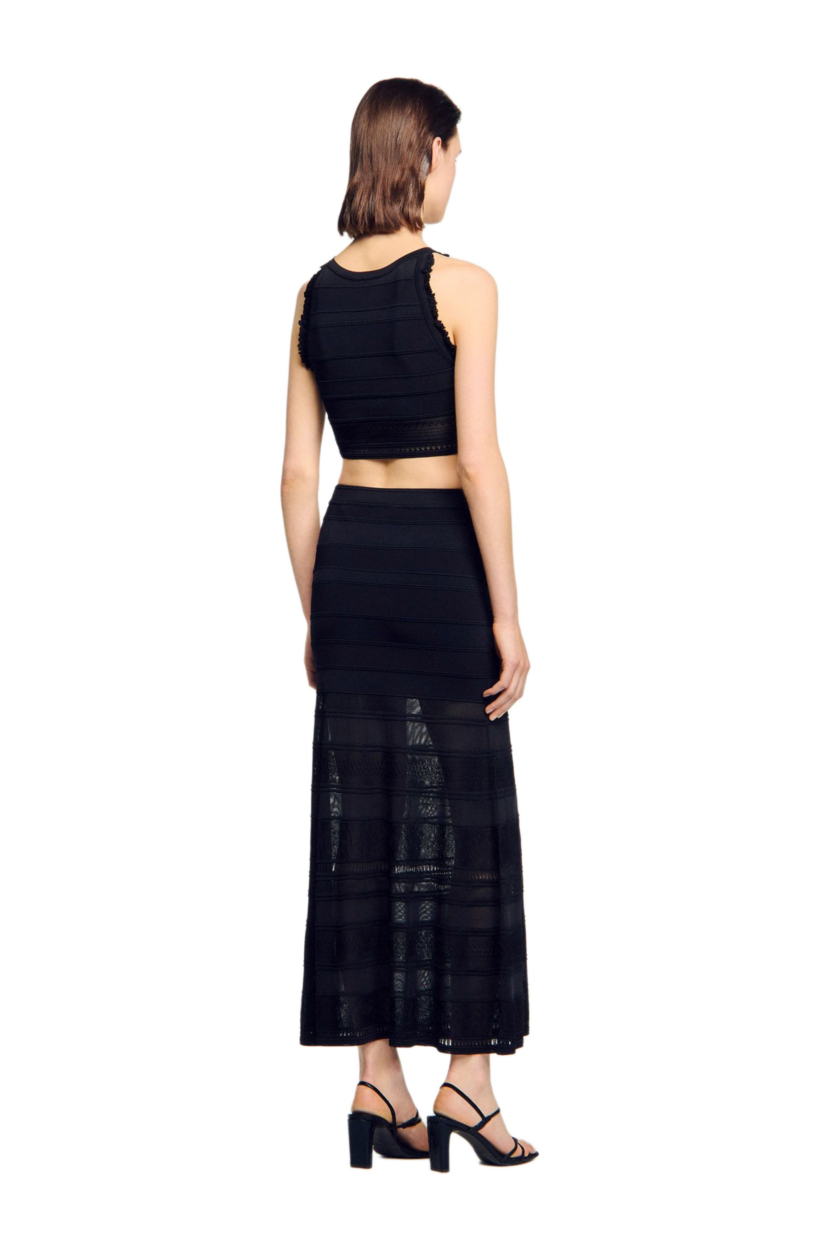 Maxi decorative knit skirt - image 2
