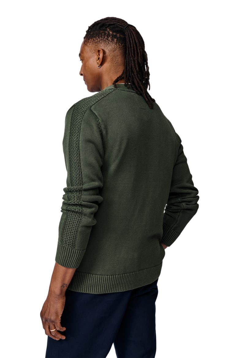 Lister Stitch Detail Cardigan, Alternate, color, Khaki