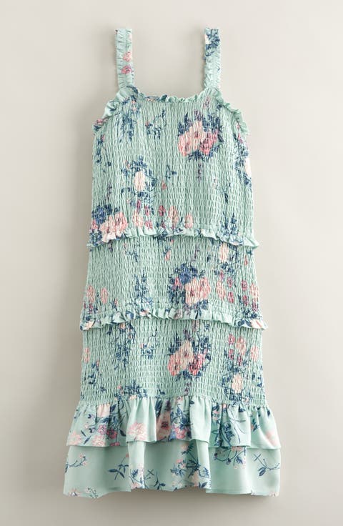 Kids' Smocked Ruffle Dress (Big Kid)