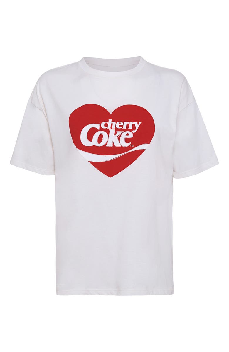 Maaji Cherry Coke Graphic Cover-Up T-shirt, Alternate, color, Natural